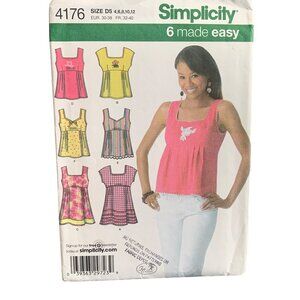 Simplicity Sewing Pattern 4176 Women's Tops Sizes 4-12 - uncut